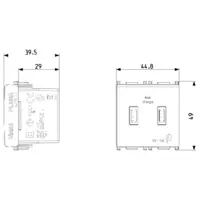 C+C-USB supply unit 15W 3A 5V 2M white - 14295.CC