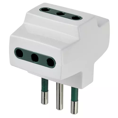 Vimar - 00320.B - S11 multi-adaptor +3P11 outlets white