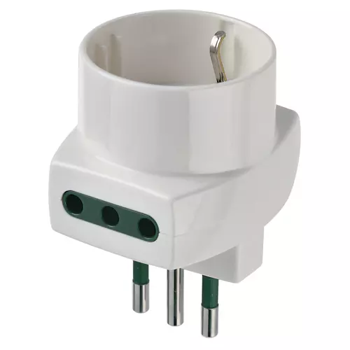 Vimar - 00322.B - S11 multi-adaptor+2P11+P30 outlets white
