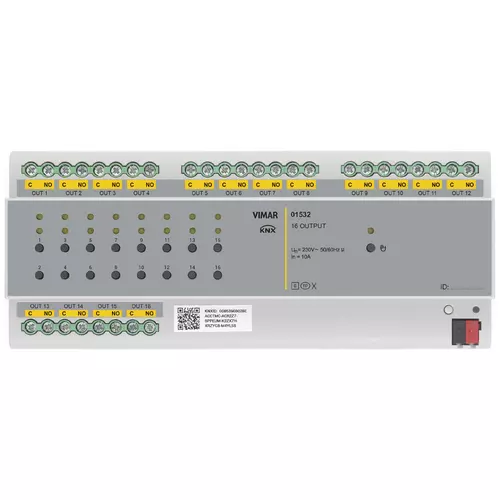 Vimar - 01532 - Actuador KNX Secure 16salid.250V 10AX