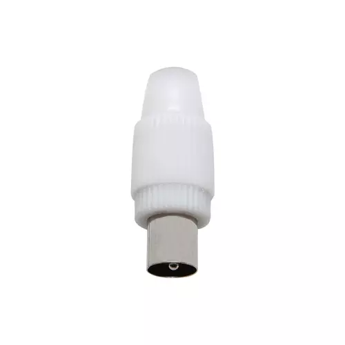 Vimar - 01644 - TV-RD-SAT male axial connector white