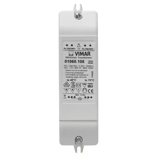 Vimar - 01860.105 - Transformateur électronique 20-105W