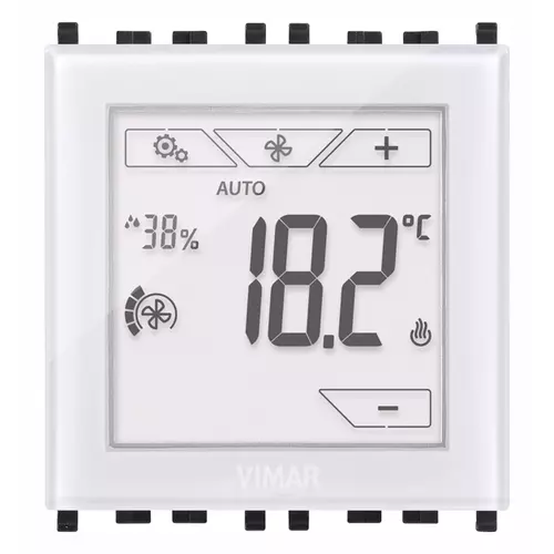 Vimar - 02951.B - Domotic touch-thermostat 2M white