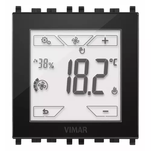 KNX touch-thermostat 2M black - 02952