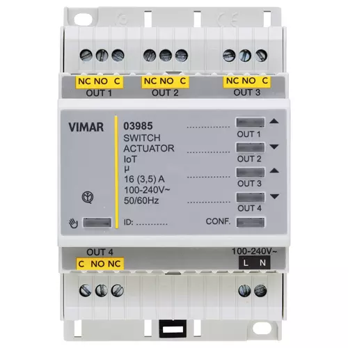 Vimar - 03985 - IoT connected multif.actuator 4out relay