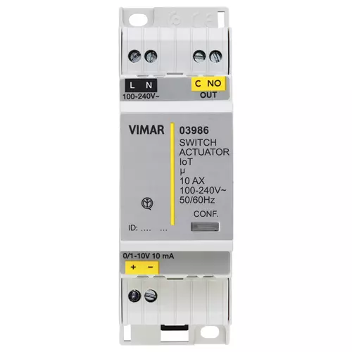 Vimar - 03986 - Actuator 0/1-10Vdc + IoT connected relay