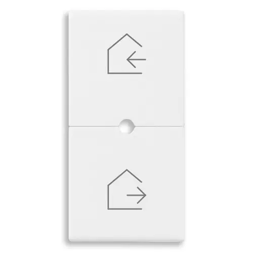 Vimar - 09755.6 - 2 half buttons 1M scenario symbol white