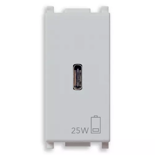 Vimar - 14292.C.25.SL - PD C-USB power unit 25W Silver