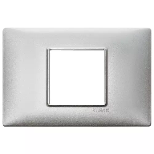 Vimar - 14652.27 - Plate 2centrM techno Silver