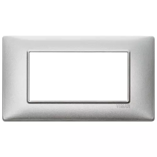 Vimar - 14654.27 - Plate 4M techno Silver