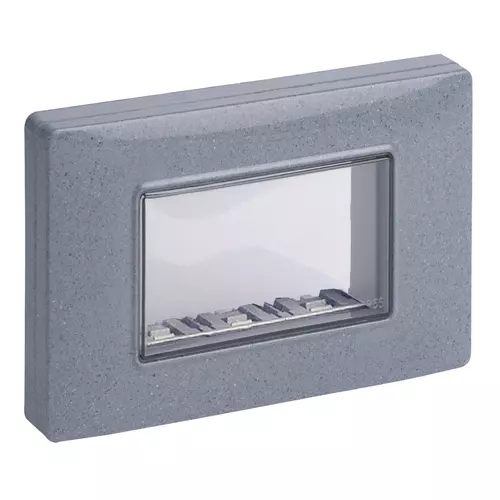 Vimar - 14943.14 - IP55 cover 3M +screws granite grey
