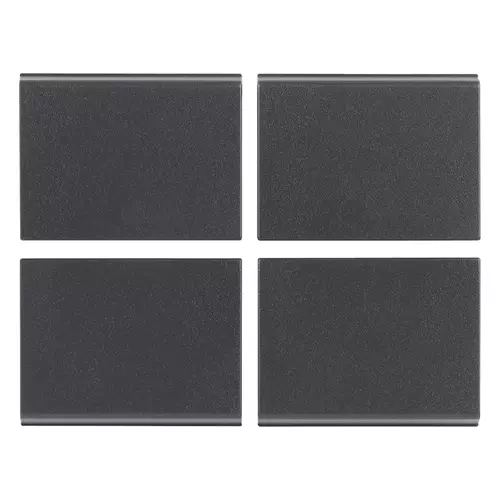 Vimar - 16843 - Quattro mezzi tasti fissi 1M n. grigio
