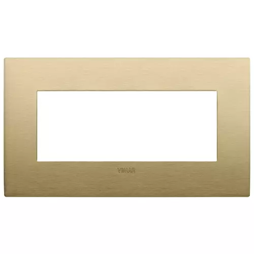 Vimar - 19649.12.01 - Classic plate 5M BS metal brushed brass