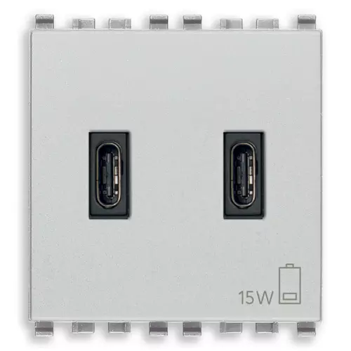 Vimar - 20295.CC.N - C+C-USB supply unit 15W 3A 5V 2M Next
