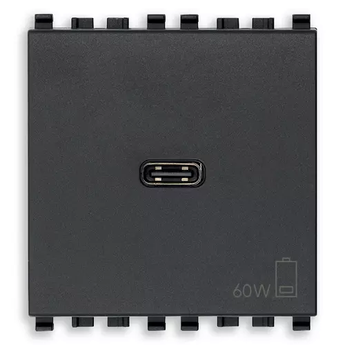 Vimar - 20298.60 - C-USB supply unit 60W PD grey
