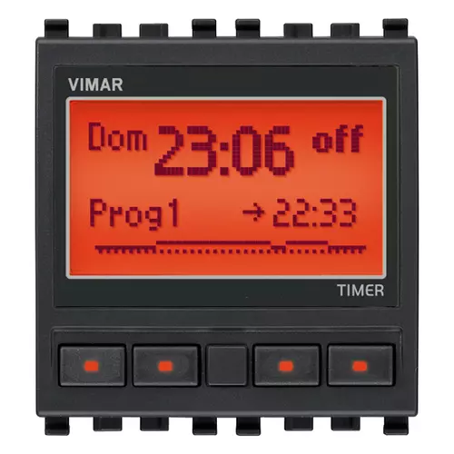 Vimar - 20448 - 1-channel timer-switch grey