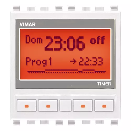 Vimar - 20448.B - 1-Kanal-Zeitschaltuhr weiß