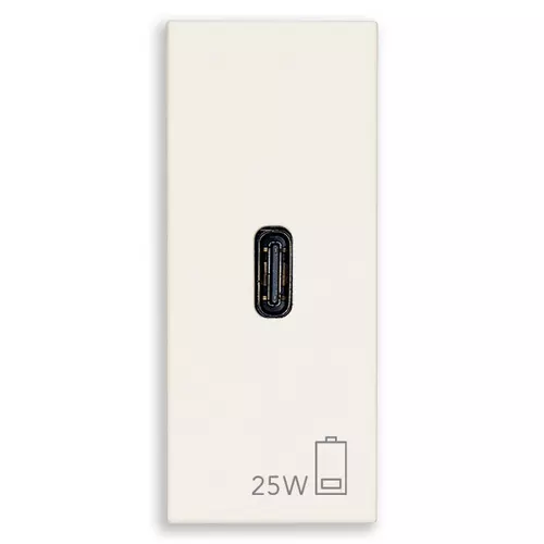 Vimar - 30292.C25B - PD C-USB power unit 25W white