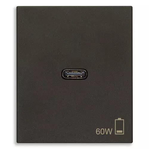 Vimar - 30298.60G - Alimentador USB C 60W PD gris