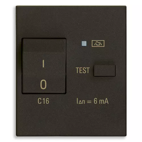 Vimar - 30411.166G - Interruptor MT Dif. 1P+N C16 6mA negro