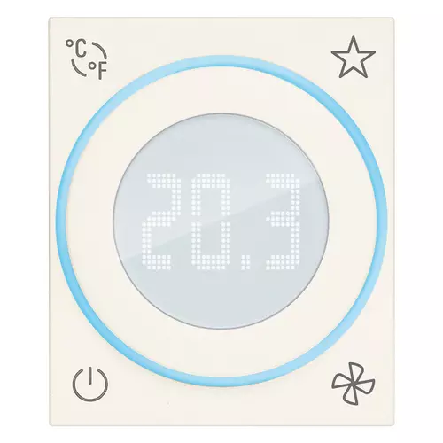 Vimar - 30471.B - Thermostat roulette domotique 2M blanc