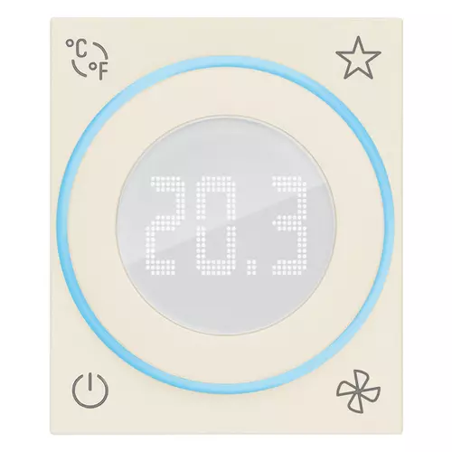 Vimar - 30471.C - Thermostat roulette domotique 2M chanvre