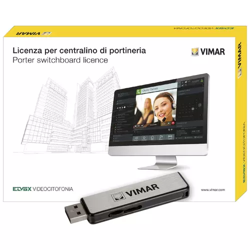 Vimar - 40691 - άδειας για 1 σταθμό πίνακα θυρωρείου IP