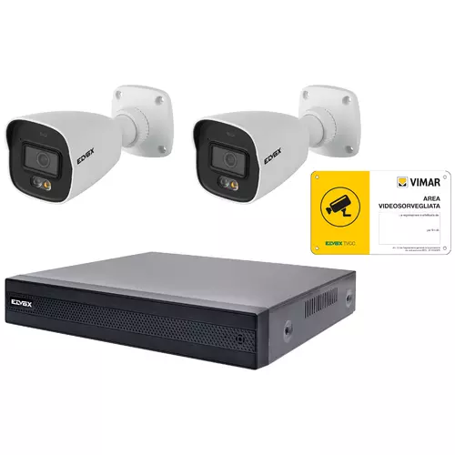 Vimar - 46KIT.028DC - Kit IP 4CH PoE 4 Mpx FF Color