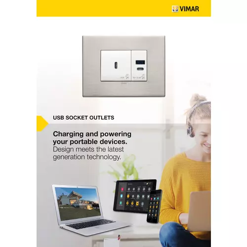 Vimar - B.C22044 - Catálogo tomas USB - inglés