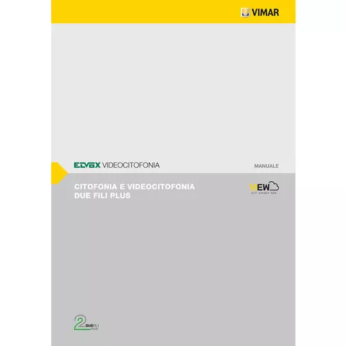 Vimar - B.M22003 - Due Fili Plus technical catalogue - IT