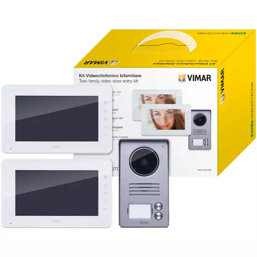 Vimar - K40911 - 2 Fam-Video-SET 7in Steckernetzteil