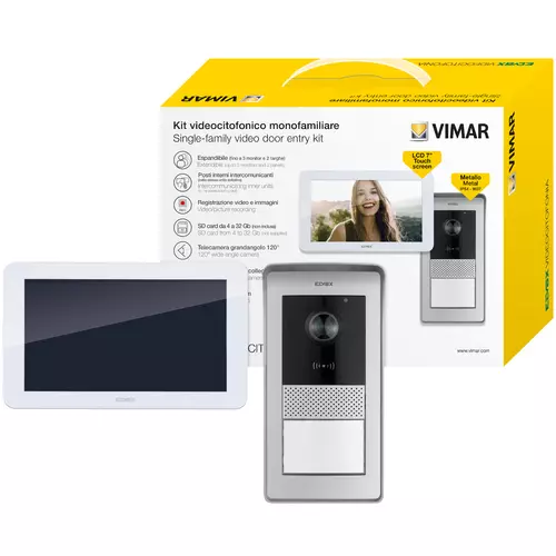 Vimar - K42935 - Kit vídeo 7in TS RFID 1Fam.alim.riel DIN