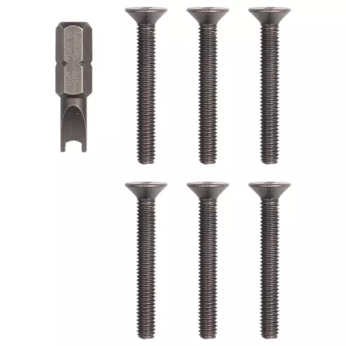 Vimar - R122 - Kit of 6 screws + key Pixel Up black