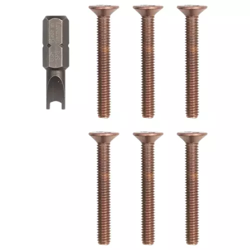 Vimar - R123 - Kit of 6 screws + key Pixel Up copper