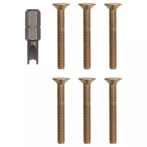 Vimar - R124 - Kit of 6 screws + key Pixel Up champagne