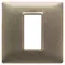 Vimar - 14641.70 - Plaque 1M métal bronze métallisé
