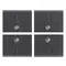 Vimar - 16841.1 - Quattro mezzi tasti 1M simbolo I grigio