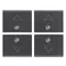 Vimar - 16841.3 - Quattro mezzi tasti 1M freccia grigio
