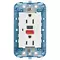 Vimar - 19296.B - Two 2P+E 15A USA outlet with GFCI white