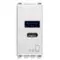 Vimar - 20292.AC.15.B - A+C-USB power unit 15W 5V 1M white