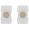 Vimar - 22761.RN.88 - 2 κουμπιά Tondo ελαφρύ σατέν χρυσό