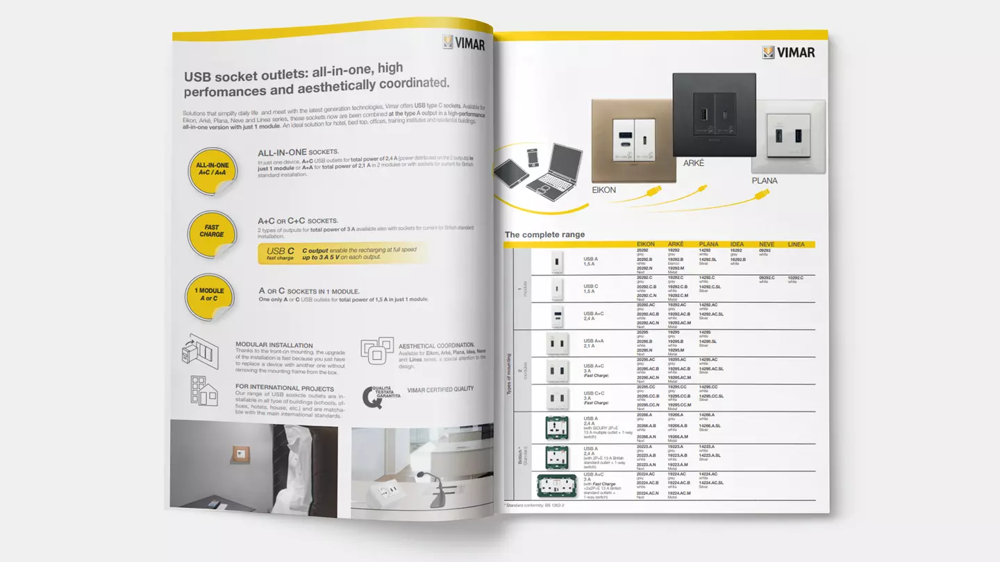 Vimar Brochure Prese Usb Gk7Iffakx7