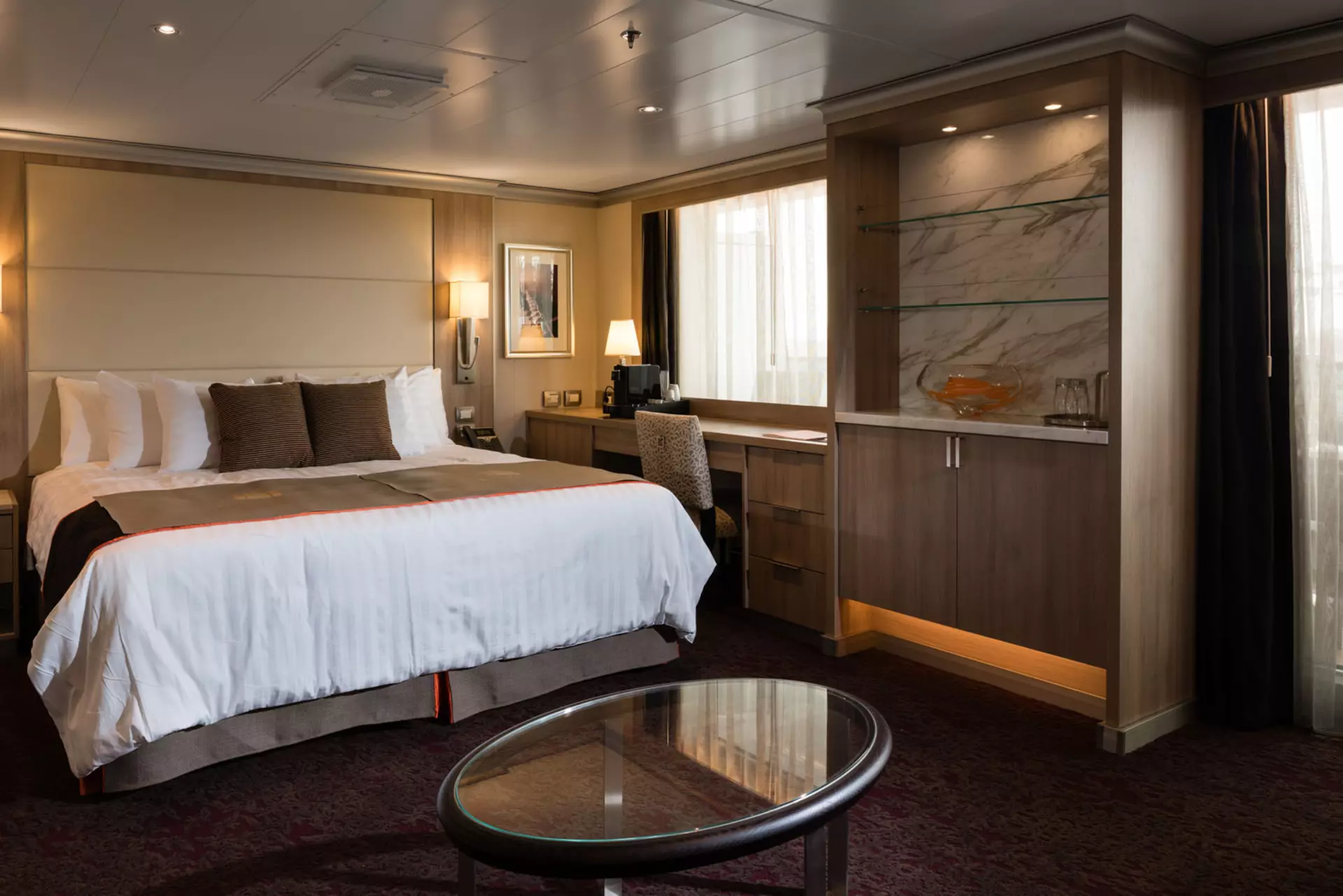 Vimar Eikon - Arkè - Fincantieri, Koningsdam, Holland American Line - letto